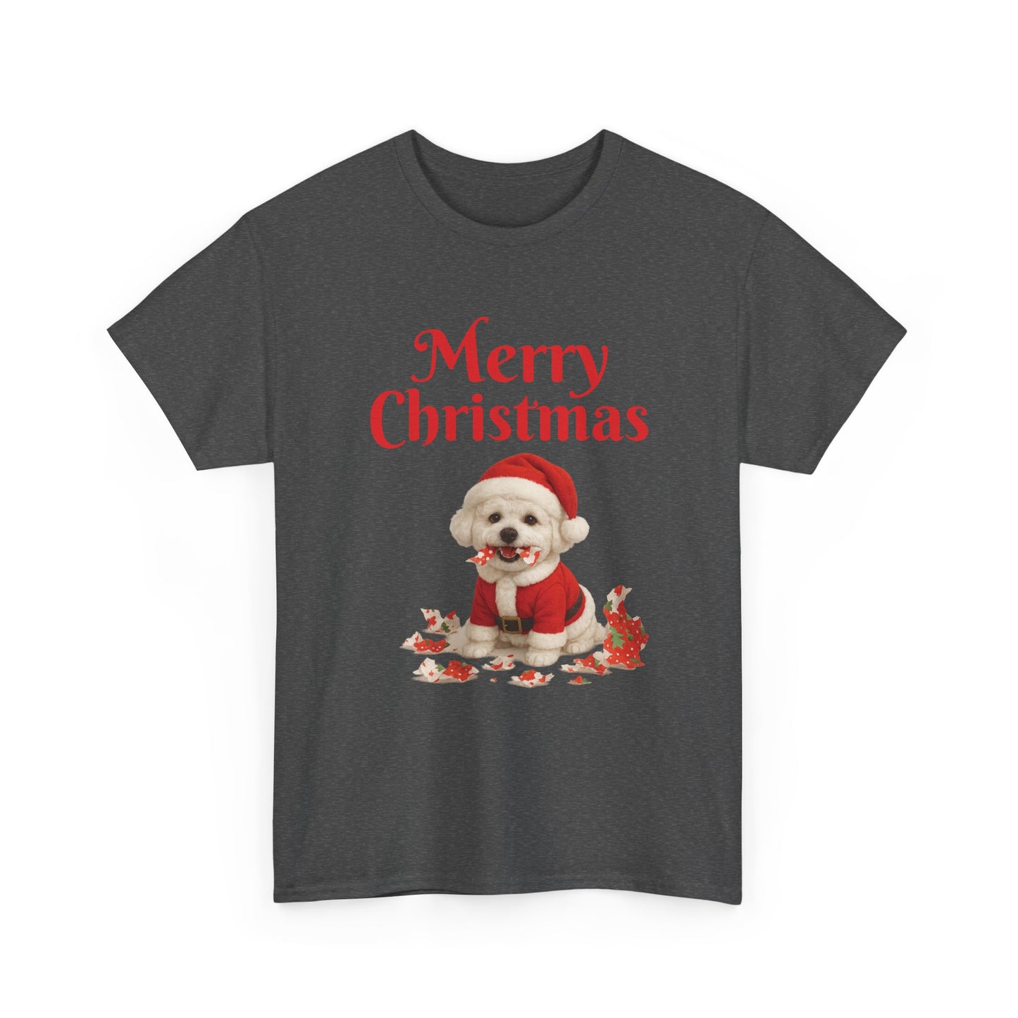 Merry Christmas Dog Unisex Tee, Holiday Gift, Christmas Apparel, Cute Pet Lover Shirt, Festive T-Shirt, Seasonal Wear