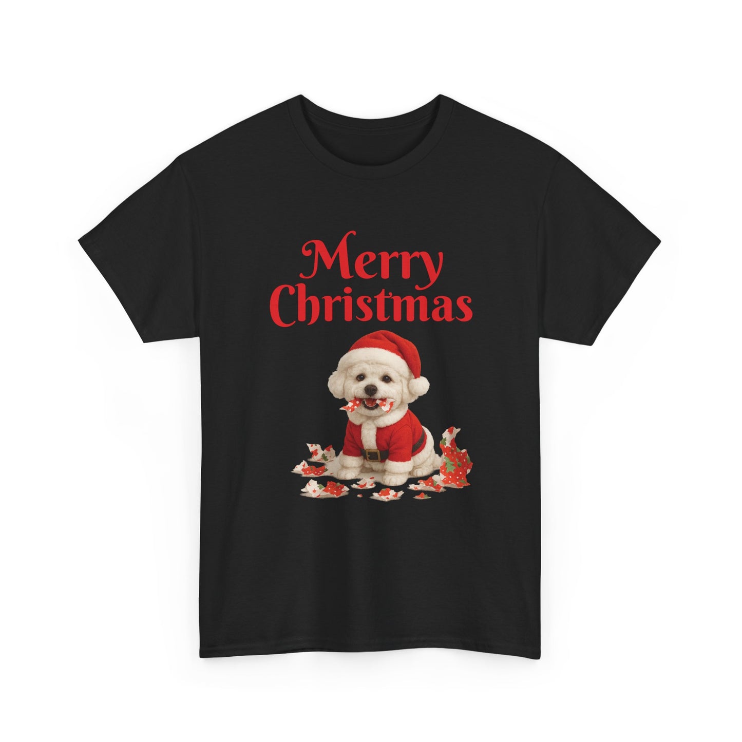 Merry Christmas Dog Unisex Tee, Holiday Gift, Christmas Apparel, Cute Pet Lover Shirt, Festive T-Shirt, Seasonal Wear
