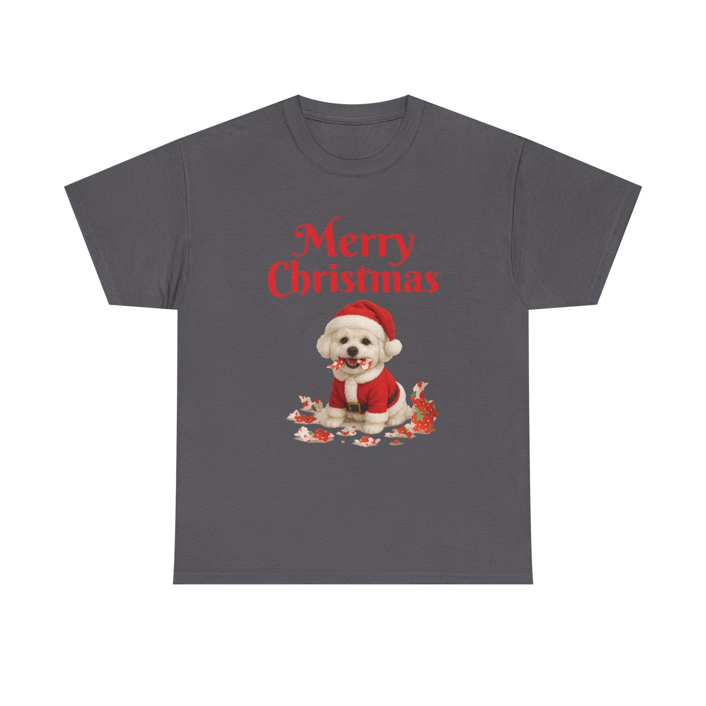 Merry Christmas Dog Unisex Tee, Holiday Gift, Christmas Apparel, Cute Pet Lover Shirt, Festive T-Shirt, Seasonal Wear