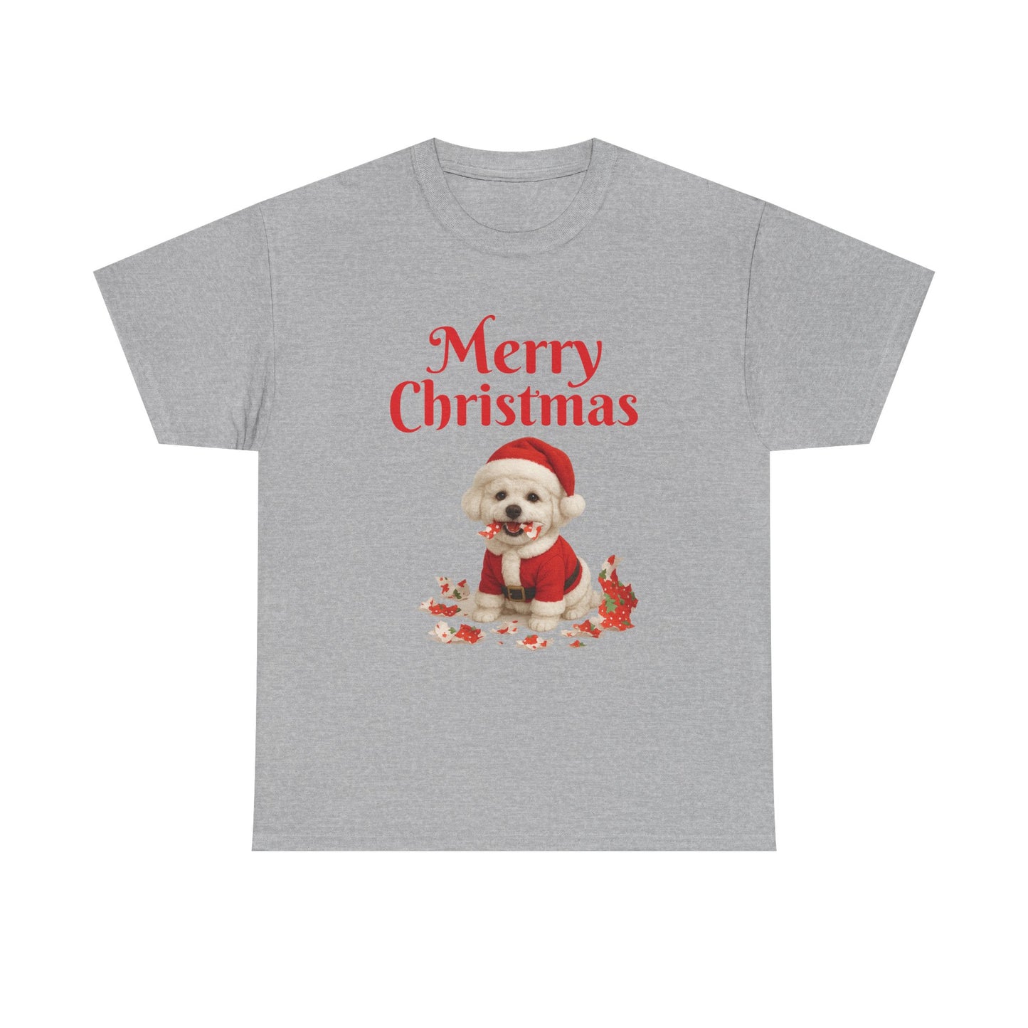 Merry Christmas Dog Unisex Tee, Holiday Gift, Christmas Apparel, Cute Pet Lover Shirt, Festive T-Shirt, Seasonal Wear
