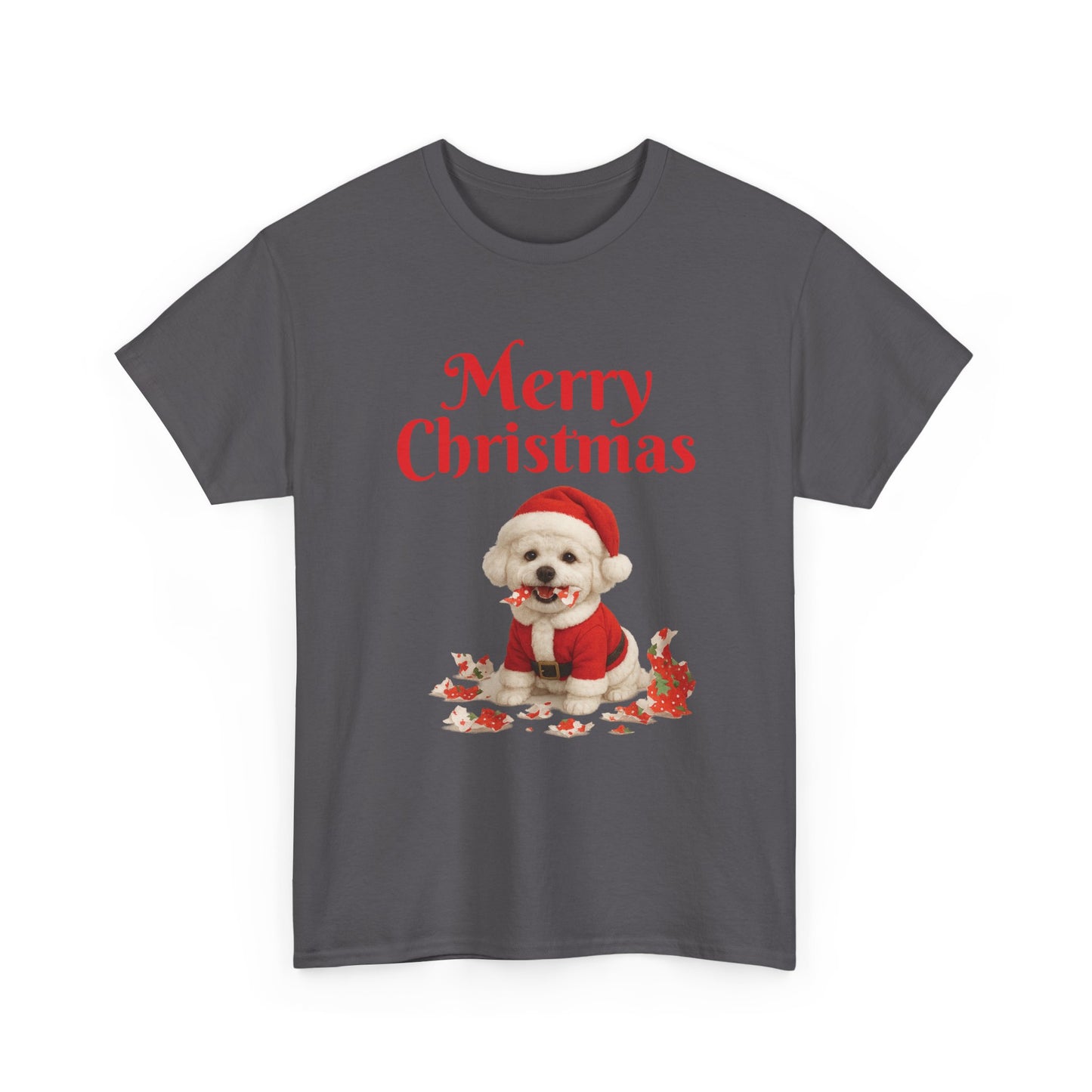 Merry Christmas Dog Unisex Tee, Holiday Gift, Christmas Apparel, Cute Pet Lover Shirt, Festive T-Shirt, Seasonal Wear