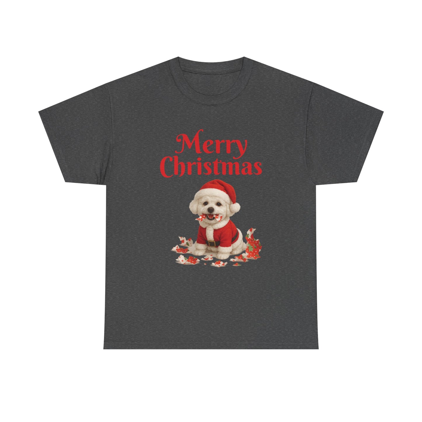 Merry Christmas Dog Unisex Tee, Holiday Gift, Christmas Apparel, Cute Pet Lover Shirt, Festive T-Shirt, Seasonal Wear