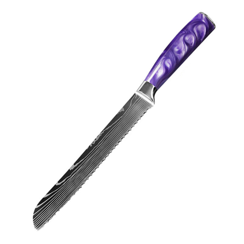 Creative Home Kitchen Knife Set - Purple