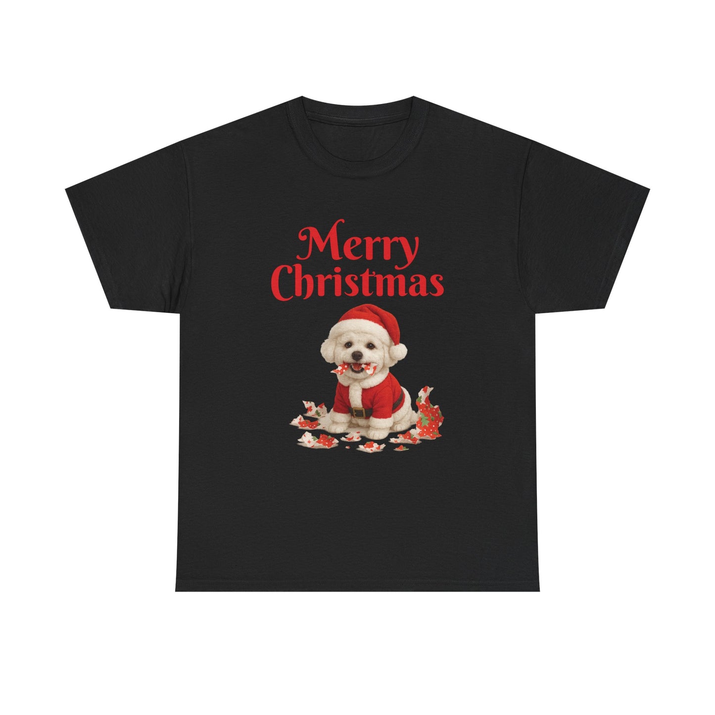 Merry Christmas Dog Unisex Tee, Holiday Gift, Christmas Apparel, Cute Pet Lover Shirt, Festive T-Shirt, Seasonal Wear