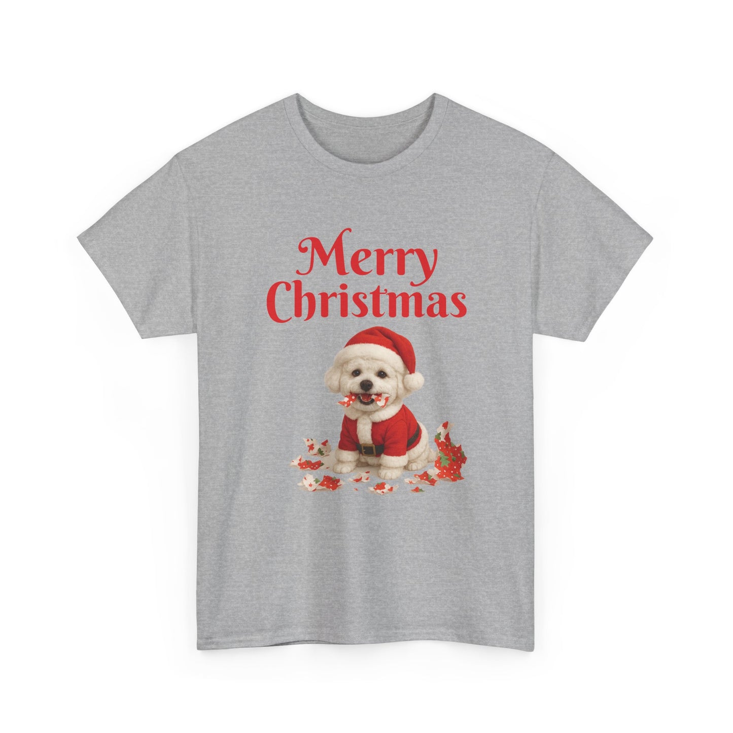 Merry Christmas Dog Unisex Tee, Holiday Gift, Christmas Apparel, Cute Pet Lover Shirt, Festive T-Shirt, Seasonal Wear
