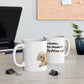 Bichon Wiggly Cuddle Mug - Powered by Cuddles, Pet Lovers Gift, Cute Coffee Cup, Dog Themed Mug, Fun Sips for Animal Fans