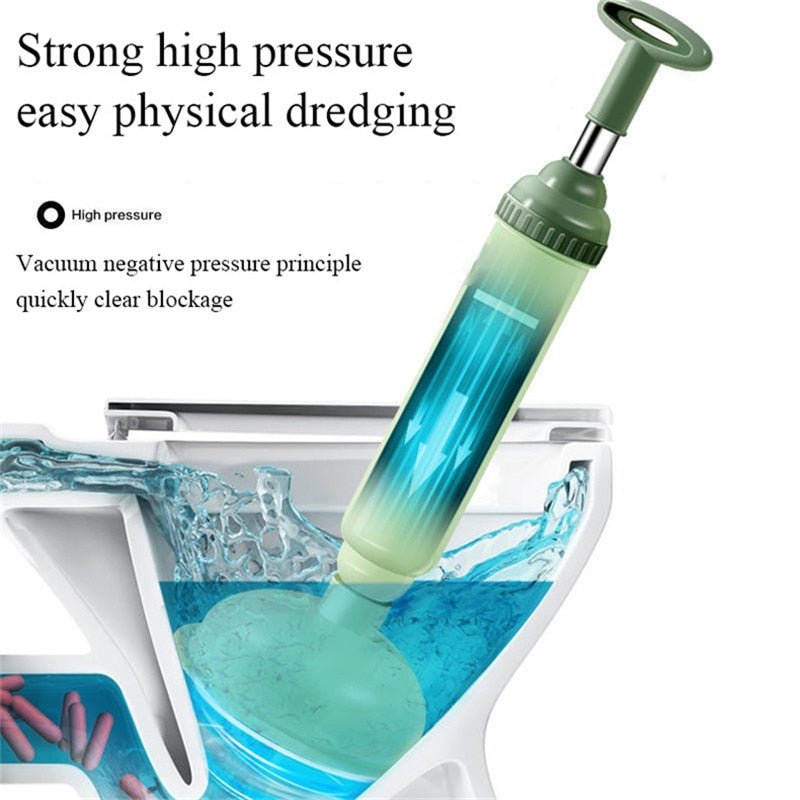 Multifunction Vacuum Toilet Pipe Plunger Silicone Super Suction Cups Quickly Unblock Household Toilet Sewer Dredging Plunger