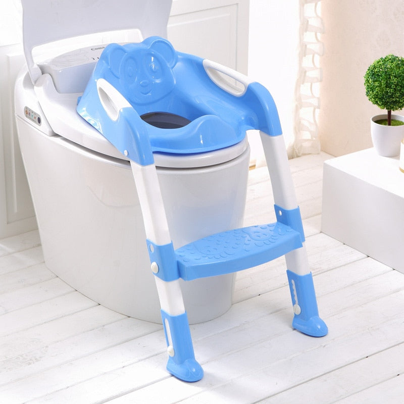 Baby Foldable toilet ladder Baby Stool Children's Toilet Ladder Assisted Infant Toilet Adjustable Pedal Non-slip