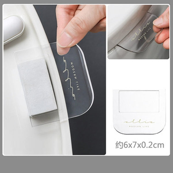 OYOREFD Portable Nordic Transparent Toilet Seat Lifter Toilet Lifting Device Avoid Touching Toilet Lid Handle WC Accessories