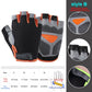Silicone Anti-slip Anti-sweat Cycling Gloves Men Women Half Finger Gloves Breathable Anti-shock Sports Bike Bicycle Glove D40