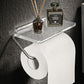 Luxury Gold Toilet Paper Holder with Shelf No Punching Acrylic Roll Paper Holder Tissue Hanger Bathroom Accessories