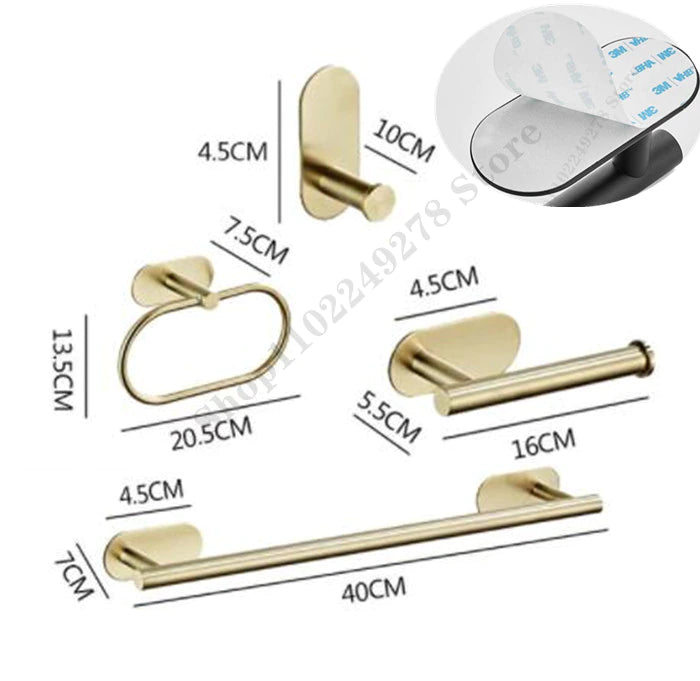 Self Adhesive toilet paper roll holder stand Wall Mount  stainless steel Tissue Towel Roll Dispenser Bath Kitchen Accessories WC