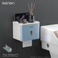 MENGNI-High Quality Toilet Paper Holder Waterproof Tissue Storage Box Wall Mount Toilet Roll Organizer Bathroom Accessories Sets