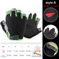 Silicone Anti-slip Anti-sweat Cycling Gloves Men Women Half Finger Gloves Breathable Anti-shock Sports Bike Bicycle Glove D40