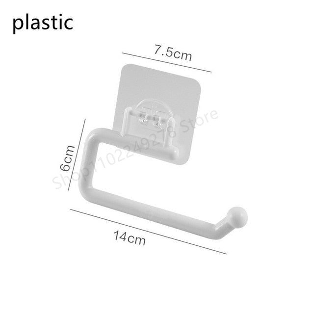 Self Adhesive toilet paper roll holder stand Wall Mount  stainless steel Tissue Towel Roll Dispenser Bath Kitchen Accessories WC