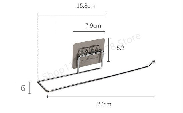 Self Adhesive toilet paper roll holder stand Wall Mount  stainless steel Tissue Towel Roll Dispenser Bath Kitchen Accessories WC