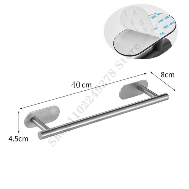 Self Adhesive toilet paper roll holder stand Wall Mount  stainless steel Tissue Towel Roll Dispenser Bath Kitchen Accessories WC