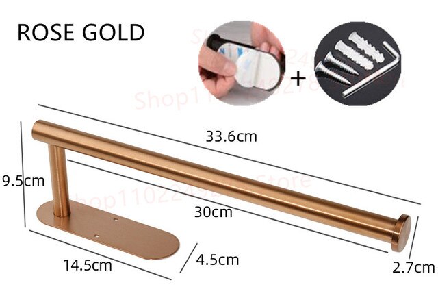 Self Adhesive toilet paper roll holder stand Wall Mount  stainless steel Tissue Towel Roll Dispenser Bath Kitchen Accessories WC
