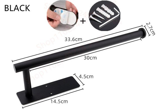 Self Adhesive toilet paper roll holder stand Wall Mount  stainless steel Tissue Towel Roll Dispenser Bath Kitchen Accessories WC