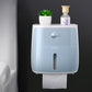 Waterproof Tissue Toilet Roll Paper Holder Bathroom Wall-mounted Plastic Rack Shelf Storage Dispenser LF82003