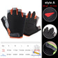 Silicone Anti-slip Anti-sweat Cycling Gloves Men Women Half Finger Gloves Breathable Anti-shock Sports Bike Bicycle Glove D40