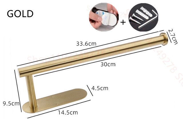Self Adhesive toilet paper roll holder stand Wall Mount  stainless steel Tissue Towel Roll Dispenser Bath Kitchen Accessories WC