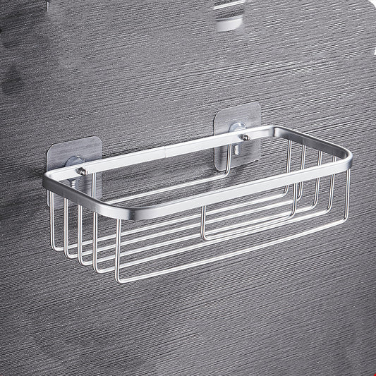 Size: Bright rectangle - Shelf-Holder Storage-Rack Soap Shampoo Kitchen-Organizer Cosmetic Wall-Mounted Corner