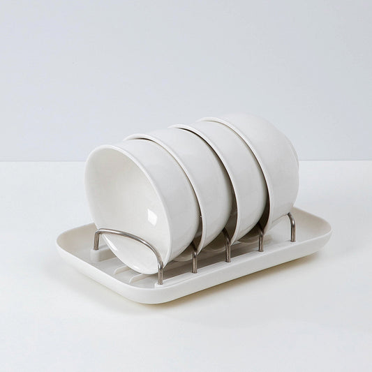 Color: White, style: Dish rack - Dish Bowl Countertop Household Shelf And Dish Organizer