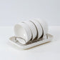 Color: White, style: Dish rack - Dish Bowl Countertop Household Shelf And Dish Organizer