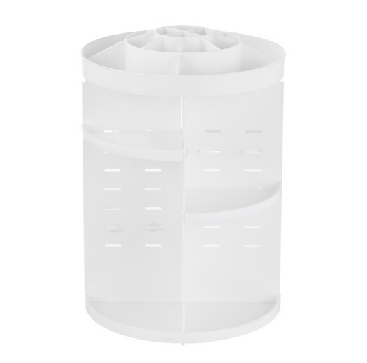 style: Pure white - Diamond wave Makeup Organizer