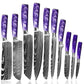 Creative Home Kitchen Knife Set - Purple