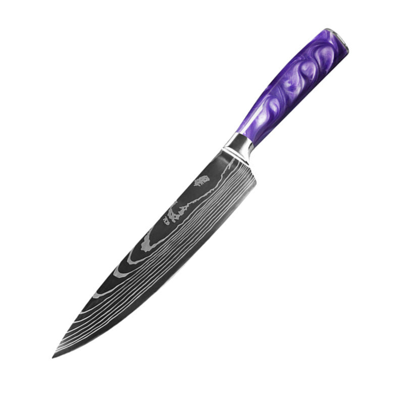 Creative Home Kitchen Knife Set - Purple