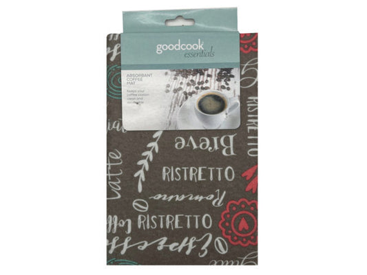 Good Cook 18" x 12" Absorbent Coffee Mat ( Case of 22 )