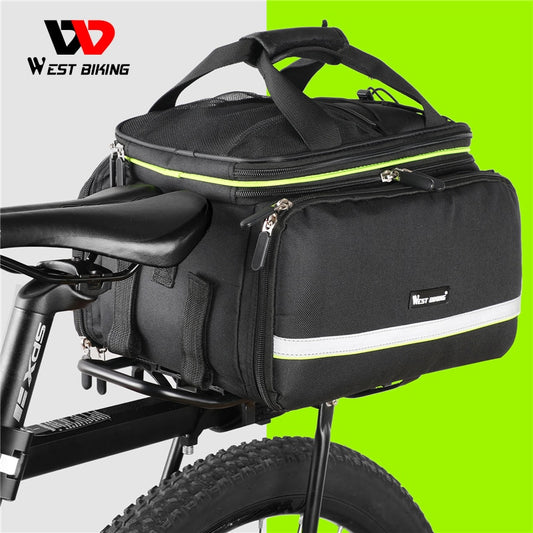 Waterproof Bicycle Saddle Bag Reflective 20L Large Capacity Tail Rear 3 in 1 Trunk Bag Road Mountain Luggage Carrier Bike Bags