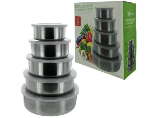Nesting Metal Food Storage Container Set ( Case of 4 )