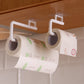 Kitchen Tissue Holder Hanging Toilet Roll Paper Holder Towel Rack Kitchen Bathroom Cabinet Door Hook Holder Organizer