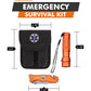 Survival Knife and Flashlight - Orange Finish - Emergency - LED Light
