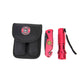 Fire Fighter Red Finish LED Flashlight and Knife w/Pouch